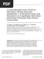 A United-Residue Force Field For Off-Lattice Protein-Structure Simulations. I. Functional Forms and Parameters of Long-Range Side-Chain Interaction Potentials From Protein Crystal Data