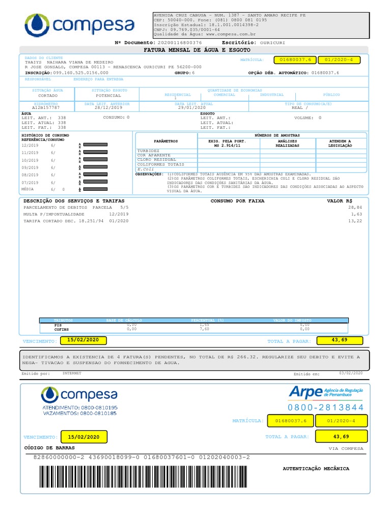 Comprovante De Resid ncia PDF