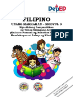 Filipino9 - Quarter1 - Modyul3 - Kultura Pamana NG Nakaraan