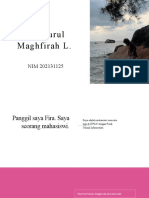 Siti Nurul Maghfirah L. - 202131125 - Tugas Biodata Diri