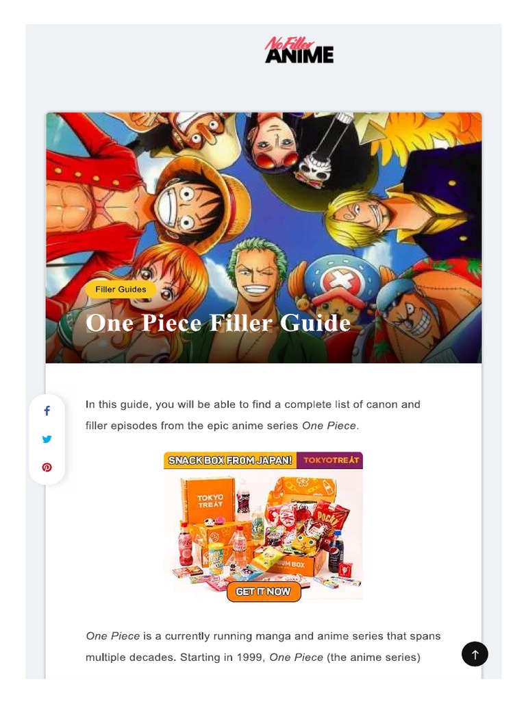 OnePiece Filler List 2.0 PDF