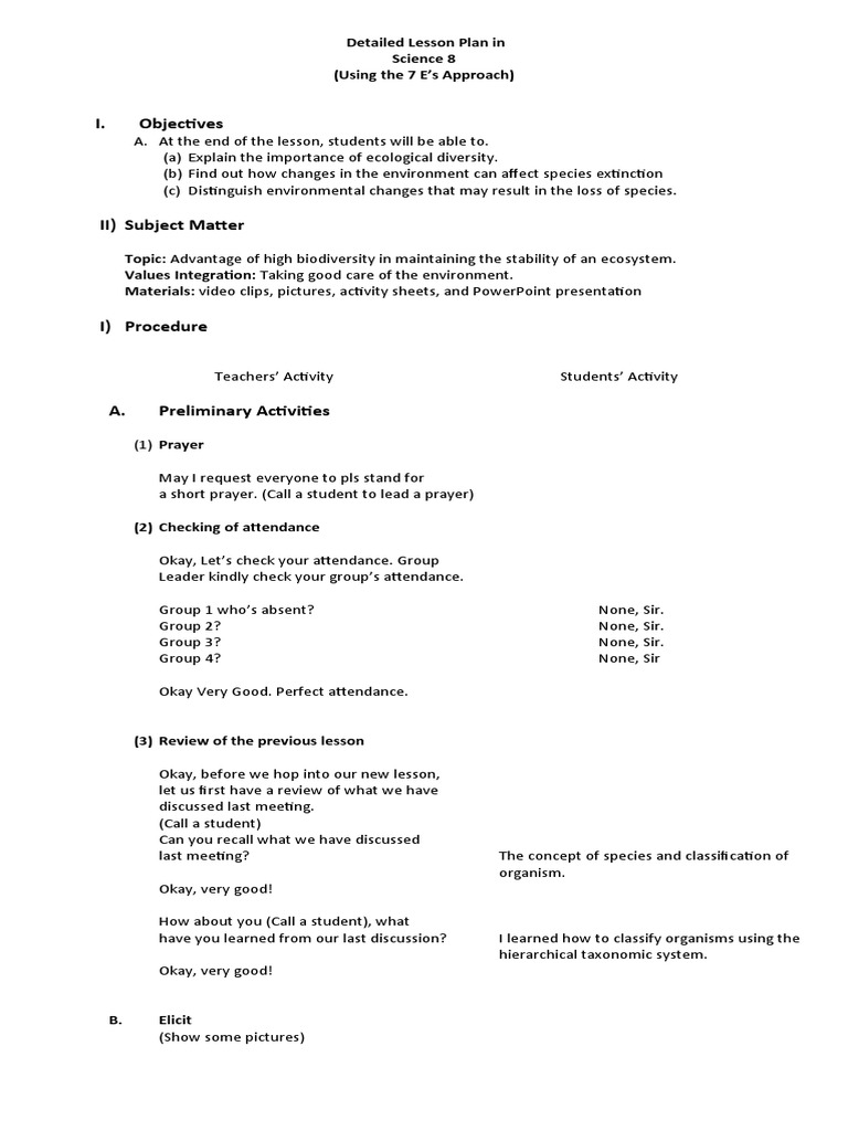 Detailed Lesson Plan in Science | PDF