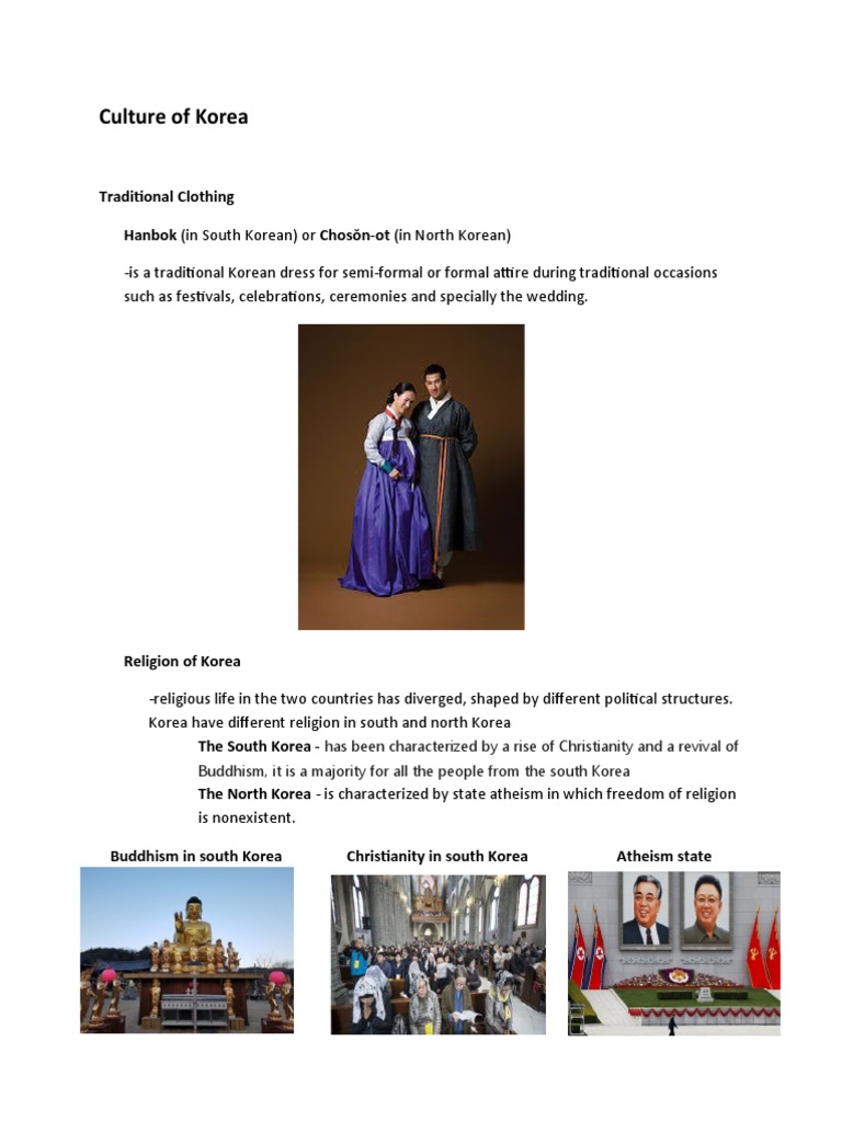 Culture Of Korea Pdf Korea South Korea