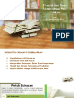 01 - PPT Filsafat Dan Teori Administrasi Pendidikan (Dr. Yayah Rahyasih, M.PD)