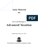 Advanced Taxation (Sep 2019)