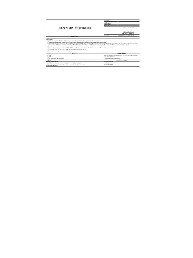Prosedur Pengajuan SPP & SPM di NTB | PDF