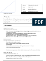 Pro CV Template Black