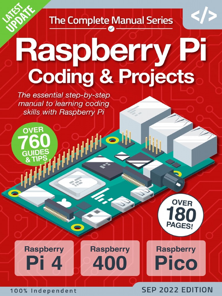 Complete Raspberry Pi Coding & Projects Manual - 15th Edition 2022 | PDF
