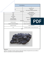 Ficha mineral psilomelano  caracteres