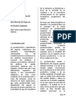 Productividad Media Del Trabajo y Distribución Del Ingreso: Un Modelo Ampliado José César Lenin Navarro Chávez