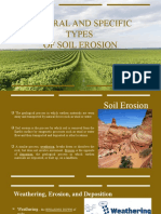 General and Specific Type of Soil Erosion