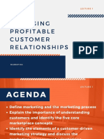 Managing Profitable Customer Relationships
