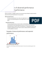 A Comparison of Observed Performance and Expected Performance