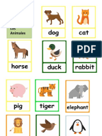 Animales en Ingles