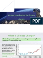 Human Contribution For Climate Change