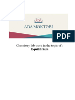 Chem Lab Report 1 Equlibrium