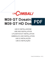 La Cimbali M39 GT HD Dosatron Manual