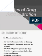 Routes of Drug Administration 6 April