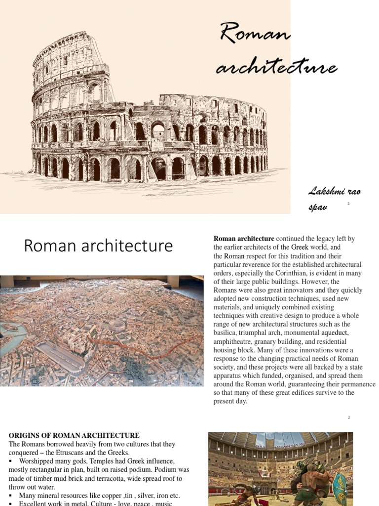 Roman Architecture | PDF | Vault (Architecture) | Column