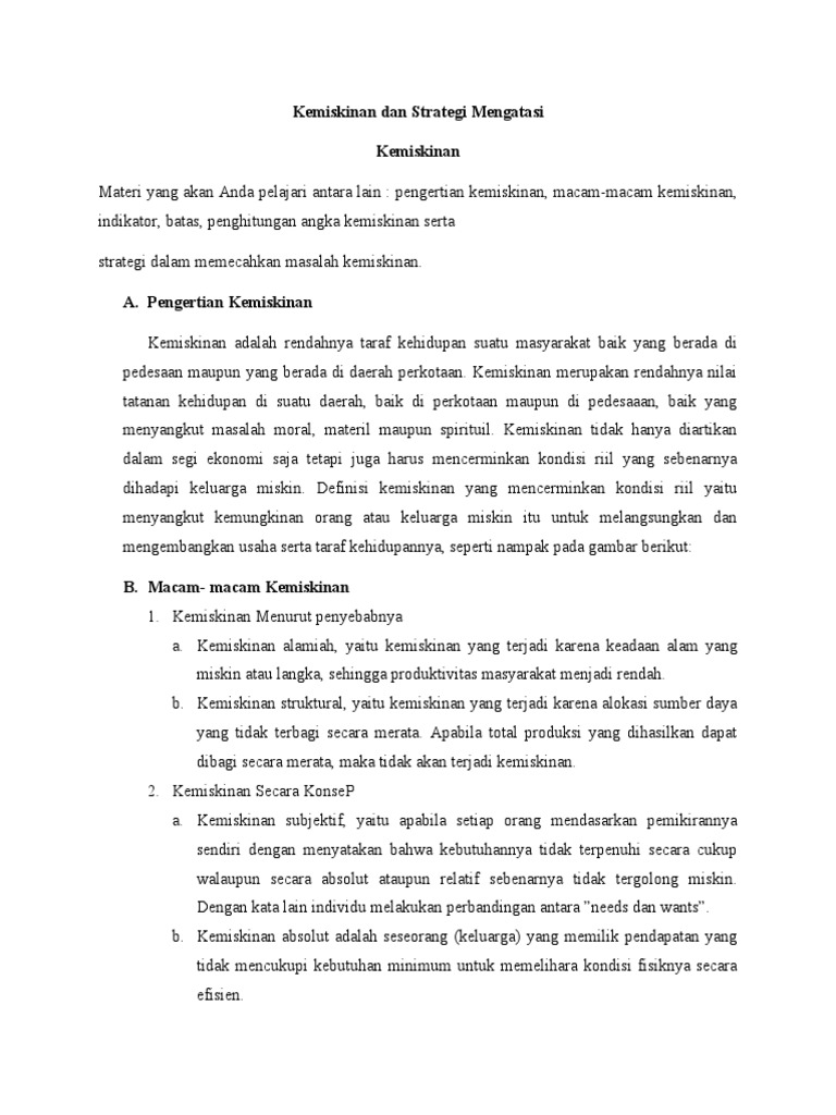 Pendidikan lingkungan sebagai bagian dari strategi mengurangi kemiskinan