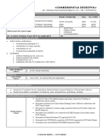 Editable CV Format