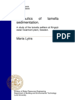 Hydraulics of Lamella Sedimentation. A Study o