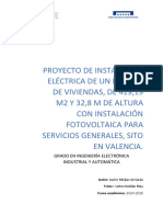 Mejias - PROYECTO DE INSTALACION ELECTRICA DE UN EDIFICIO DE VIVIENDAS DE 41919 M2 Y 328 M DE ALT...