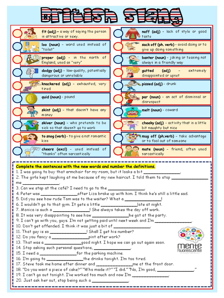 British Slang Pdf