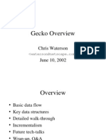 Gecko Overview: Chris Waterson June 10, 2002
