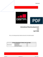 International Roaming Agreement 14.8 April 2008: GSM Association Official Document AA.12