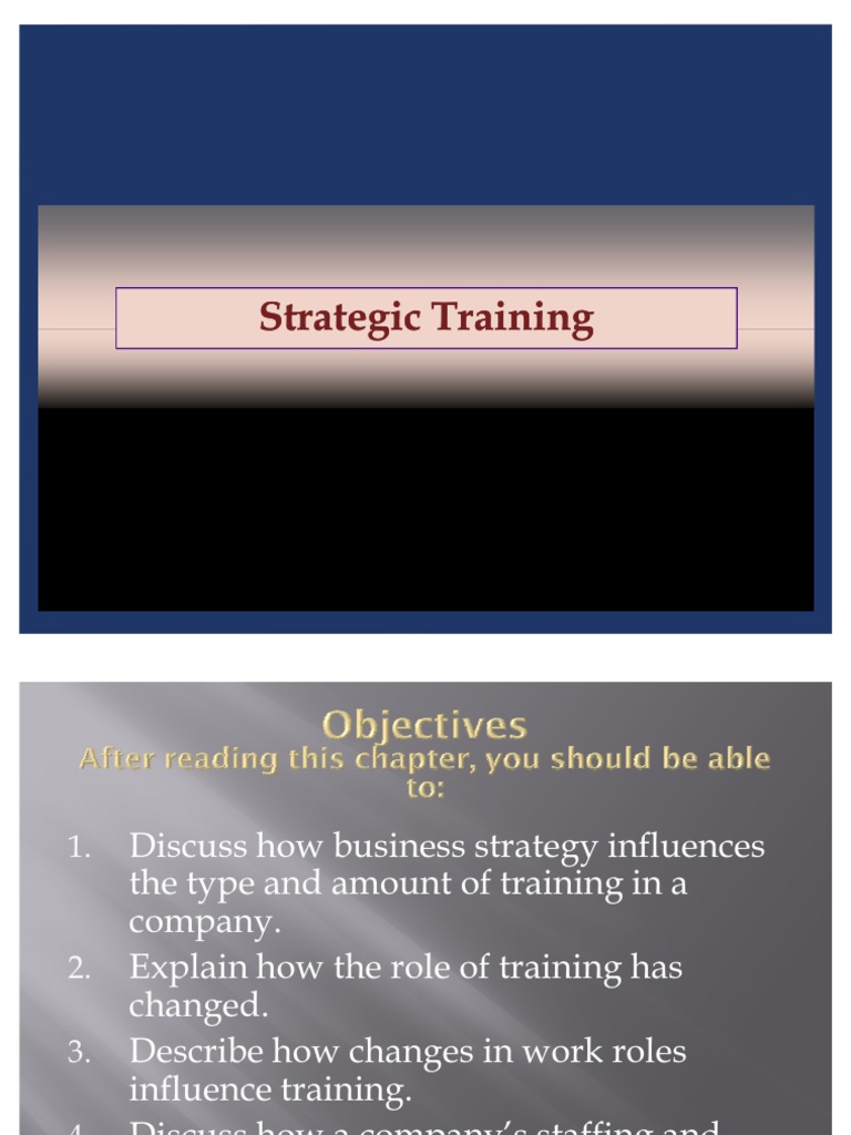 Strategic Training Management Guide | PDF | Strategic Management ...