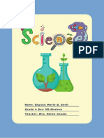 Pastel Illustration Science Notebook A4 Cover