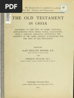 Booke, McLean, Thackeray. The Old Testament in Greek According To The Text of Codex Vaticanus. 1906. Volume 1, Part 3.