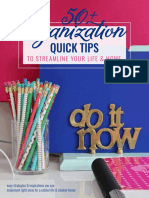 50 Organization Quick Tips To Streamline Your Life and Home Ebook