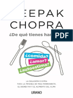 ¿De Qué Tienes Hambre by Deepak Chopra