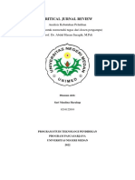 Critical Journal Review - Analisa Kebutuhan Pelatihan - Sari Maulina Harahap - 8216122010