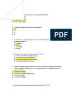 Examen de Química Orgánica