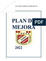 Plan de Mejora Cuarto Grado 2022