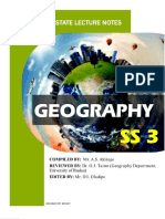 SS3 Subject Notes On Geography For SS3