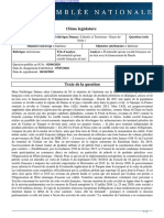 Question Adressée Par Frédérique DUMAS