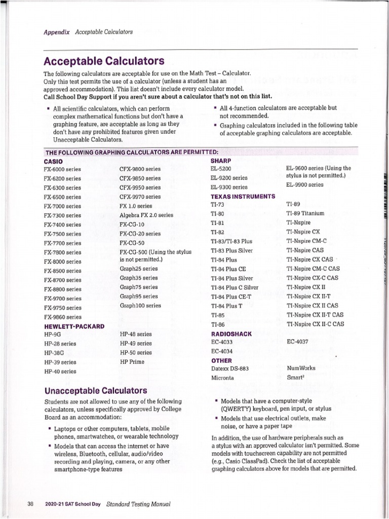 Approved Calculators For O Levels