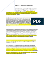 Medio Ambiente y Desarrollo Sostenible