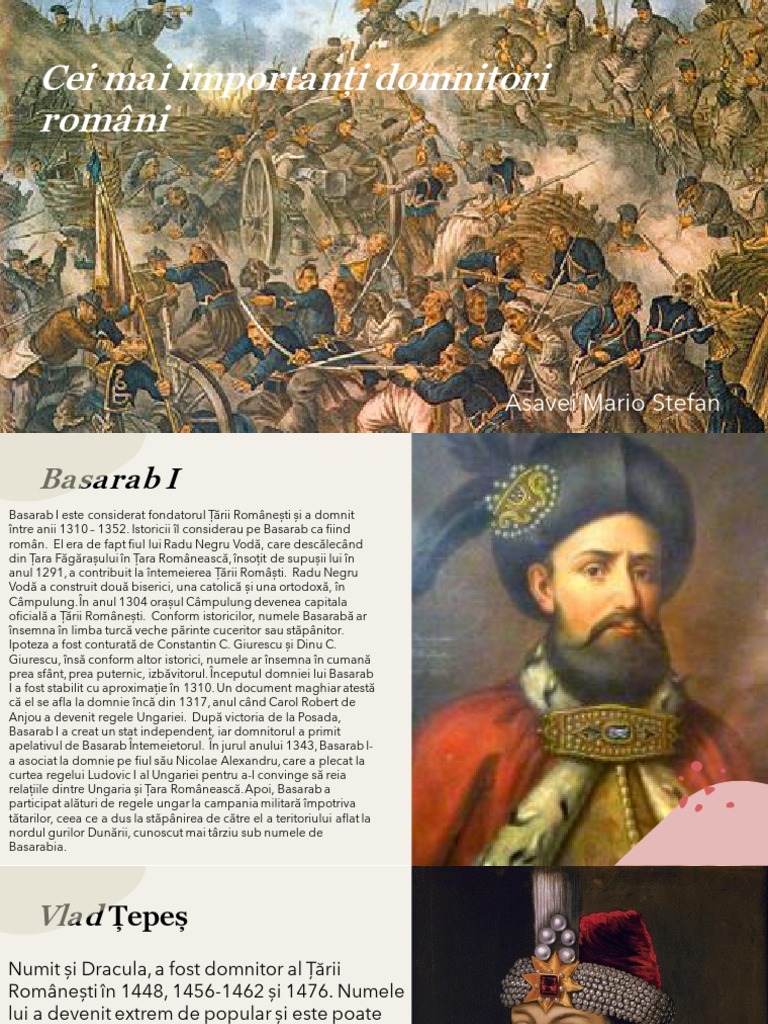 Proiect Domnitori Istorie | PDF