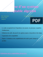 Synthèse d’un système comptable algerien