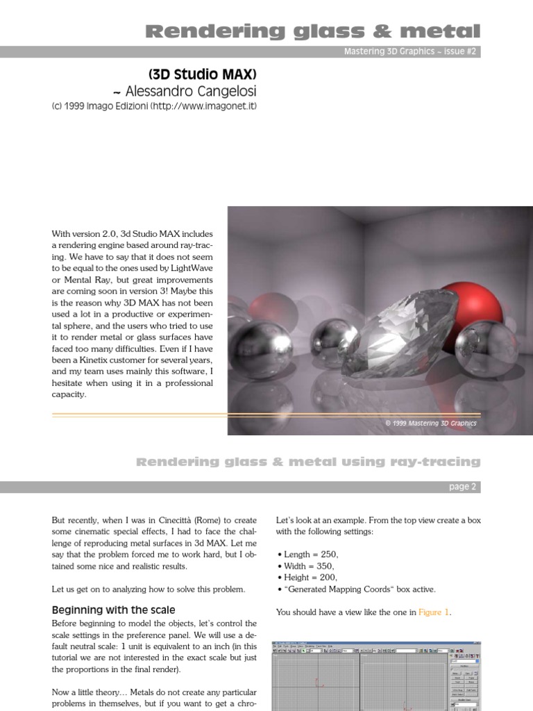 Rendering Glass and Metal 3dmax | PDF | Rendering (Computer Graphics ...
