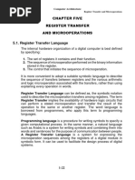 Chapter Five Register Transfer and Microoperations: Computer Architecture