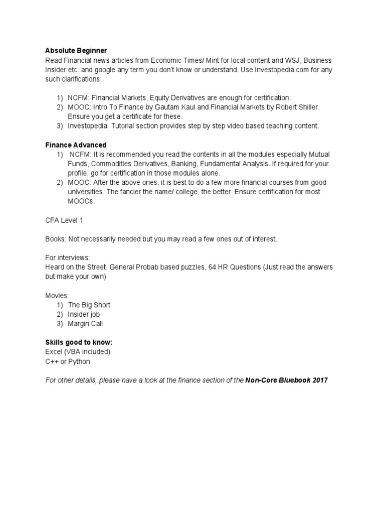 Fin Prep | PDF | Business
