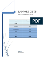 RAPPORT TP CAPTEUR
