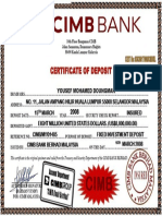 Certificate of Deposit CIMB Bank49