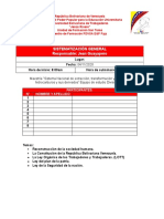 Sistematización Reconstrucción de La Sociedad - Constitución Vzla - LOTT - Ley de Seguridad Nacional - UBTJR